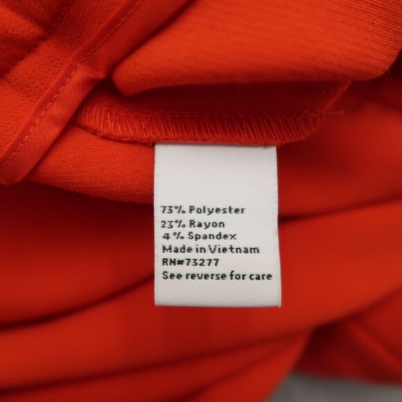 Nine West Pants Women's Size 2 Orange Mid-Rise Kick Flare 26" Inseam Stretch - Picture 10 of 16